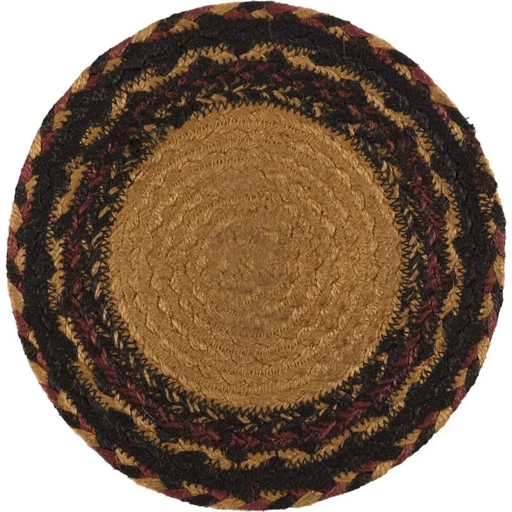 Country Primitive Old Crow Jute Braided 8 inch Table Trivet Fall Raven